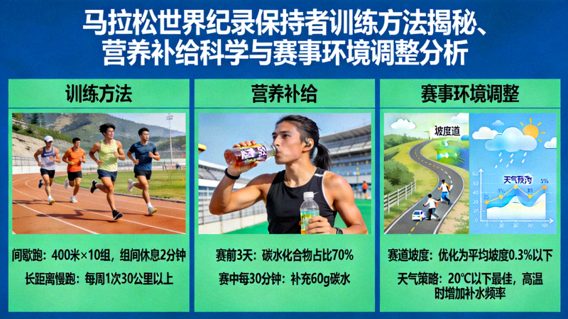 马拉松世界纪录保持者训练方法揭秘、营养补给科学与赛事环境调整分析